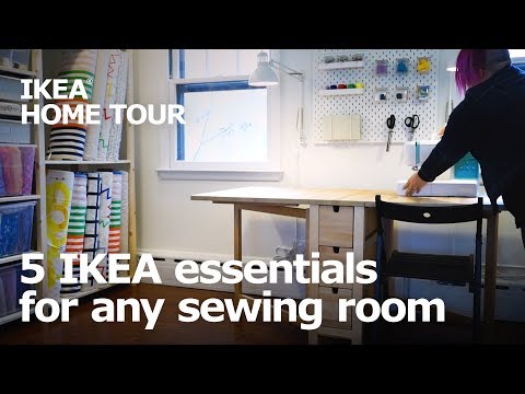 5 Essentials For Any Sewing Room Ikea Home Tour Youtube