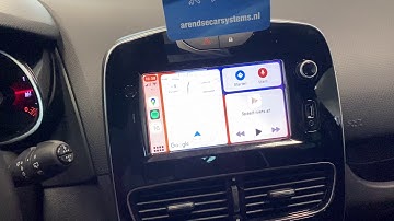 Apple Carplay en Auto Android toegevoegd aan originele radio van Renault Clio.