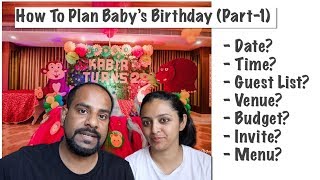 How To Plan Your Baby's Birthday (Part-1)
