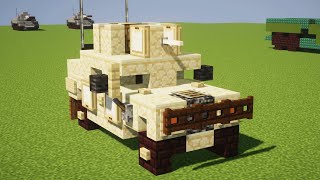 Minecraft Humvee HMMWV Tutorial