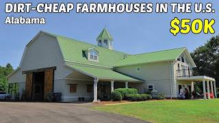 10 Dirt Cheap Farmhouses in Alabama with Land! 🏡 Hidden Real Estate Goldmines!