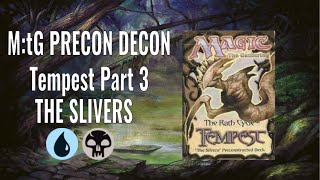 未開封 MTG Tempest The Slivers テーマデッキ M:tG Precon Decon - Tempest Part 3: The Slivers - YouTube
