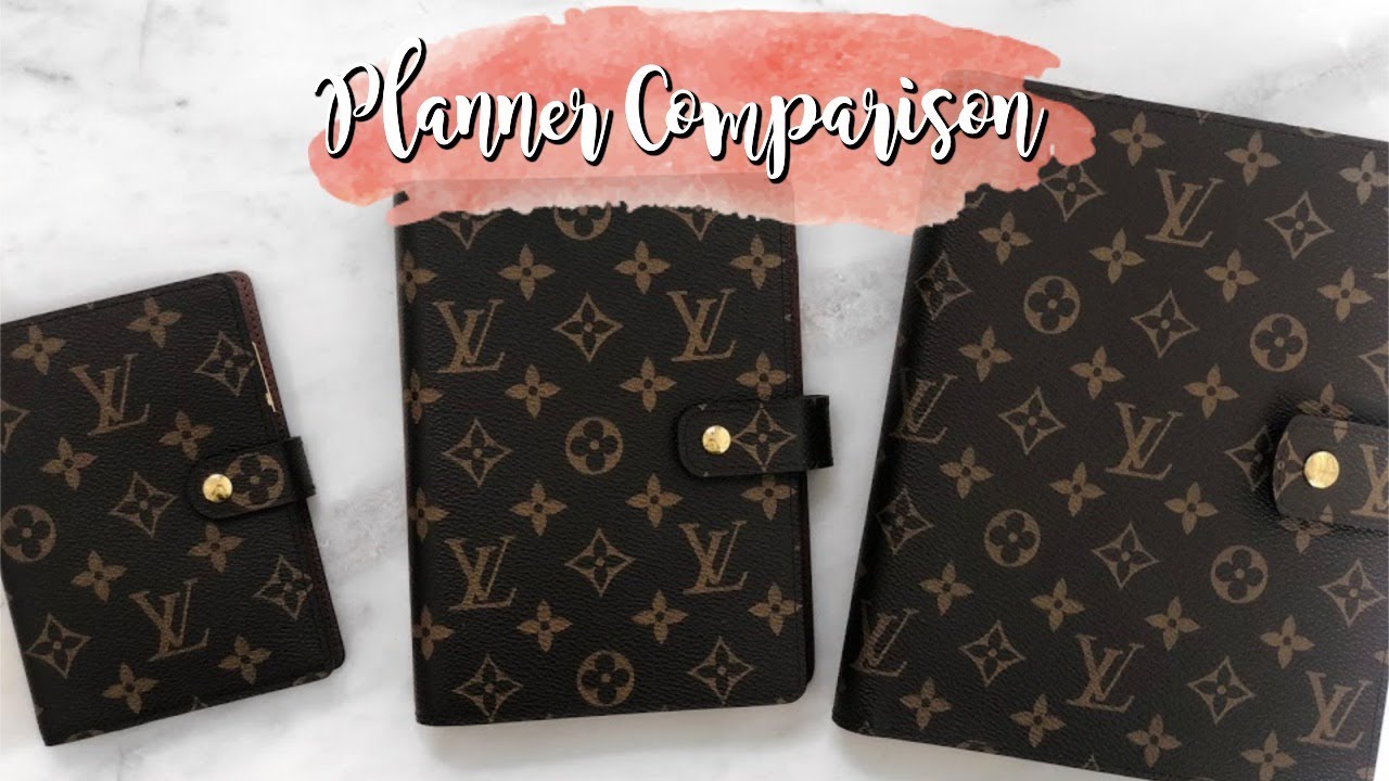 Louis Vuitton Agendas, Medium v. Large Comparison, Planner Setup + Flip  Through