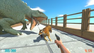 Hero Death runner with a friend like a Gorosaurus vs every unit - Animal Revolt Battle Simulator screenshot 5