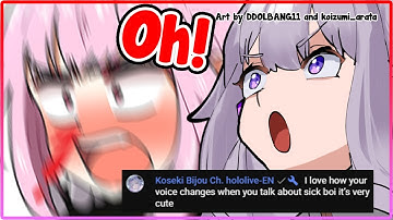 [ENG SUB/Hololive] Biboo knew the exact moment Calli being smitten by V from DMC5