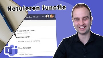 Hoe kan je notuleren in Microsoft Teams?