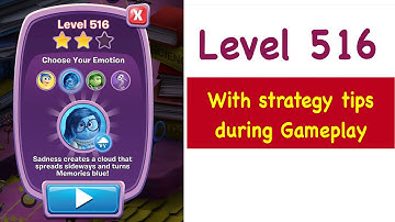 Inside Out Thought Bubbles Level 516 Tips and Strategy Gameplay Walkthrough No Boosters