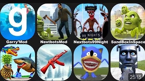 ALL NEXTBOTS IN PLAYGROUND MOD NEW UPDATE#huggywuggy #roblox#garrysmod #italianbrainrot#brainrot 