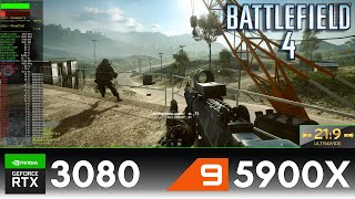 Battlefield 4 In 2021 | Conquest 120Hz Server | RTX 3080 Ultra Settings | Ryzen 9 5900X | 3440x1440