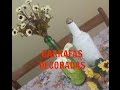 DIY: Garrafas Decoradas! #Reutilização