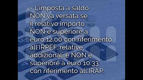 Quando si paga il saldo Irpef 2019?