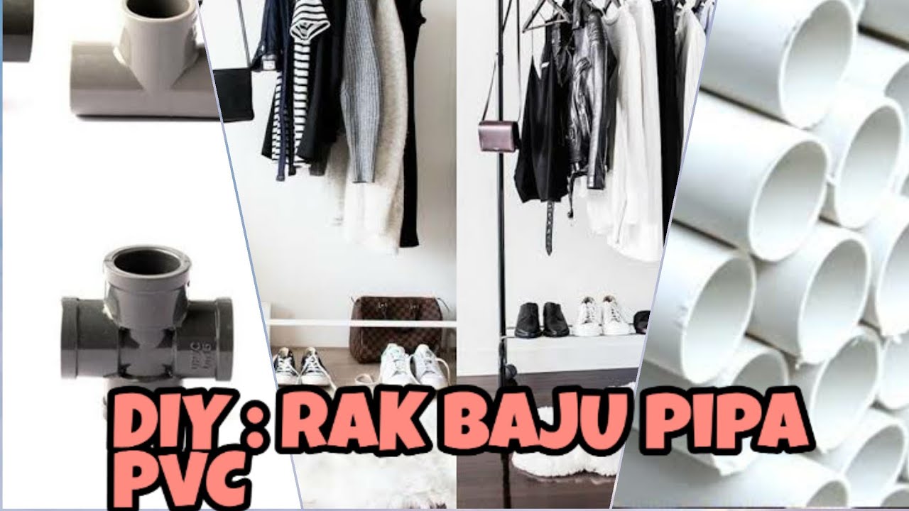  DIY  RAK  PAKAIAN GANTUNGAN BAJU  DARI PIPA PVC  YouTube