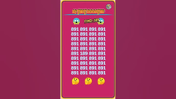 find-189 iq test booster #shortsvideo #trending #viral