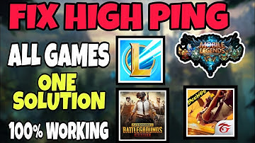 HOW TO STABILIZE PING IN LOL WILD RIFT, MOBILE LEGENDS, PUBG MOBILE, FREE FIRE - FIX HIGH PING