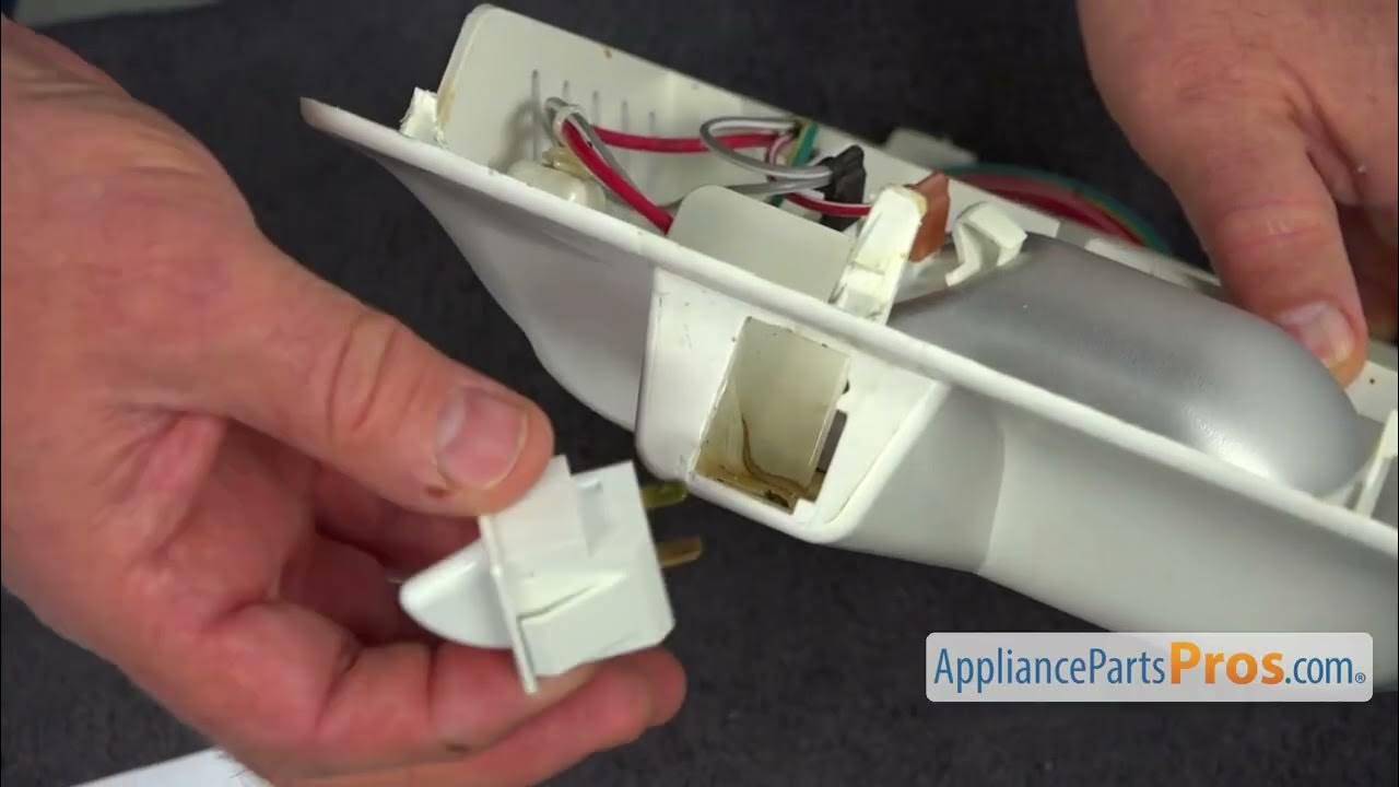 How To Replace: Whirlpool Refrigerator Door Switch W11445850 - YouTube