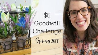 Thrift Store Makeover | $5 Goodwill Challenge Spring 2019