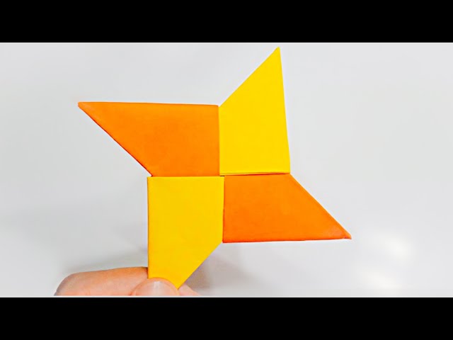 How to Make a Ninja Star from Square Paper