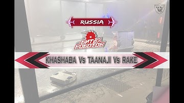 ROBOWAR | INDIA VS RUSSIA | KHASHABA VS TAANAJI VS RAKE ( RUSSIA ) | BITVA ROBOTOV
