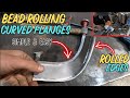 Howto make a curved flange with a bead roller metal shaping a 1932 split grill  part 2