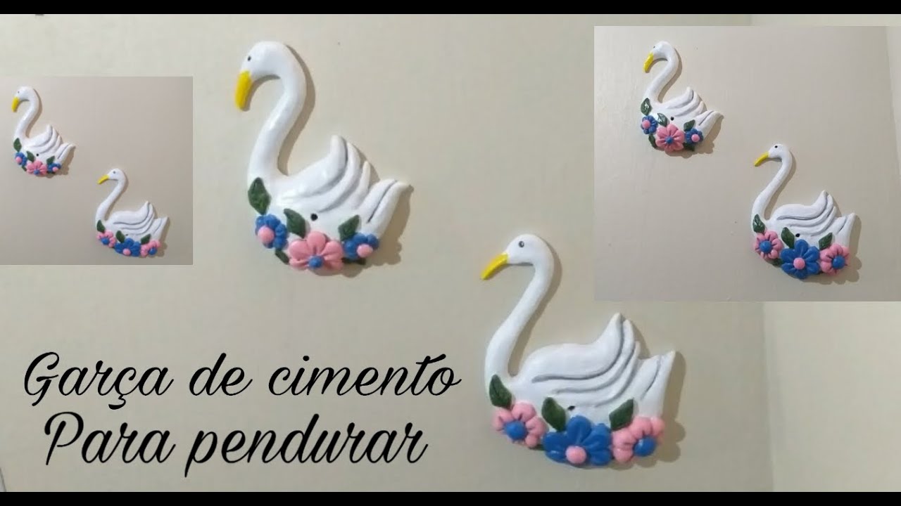 DIY   GARÇA DE CIMENTO PARA PAREDE