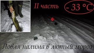 Ловля налима в лютый мороз 2019 / II часть / Fishing for burbot  2019 / part IIHD 2019