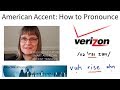 How to Pronounce Verizon:  Speech Modification