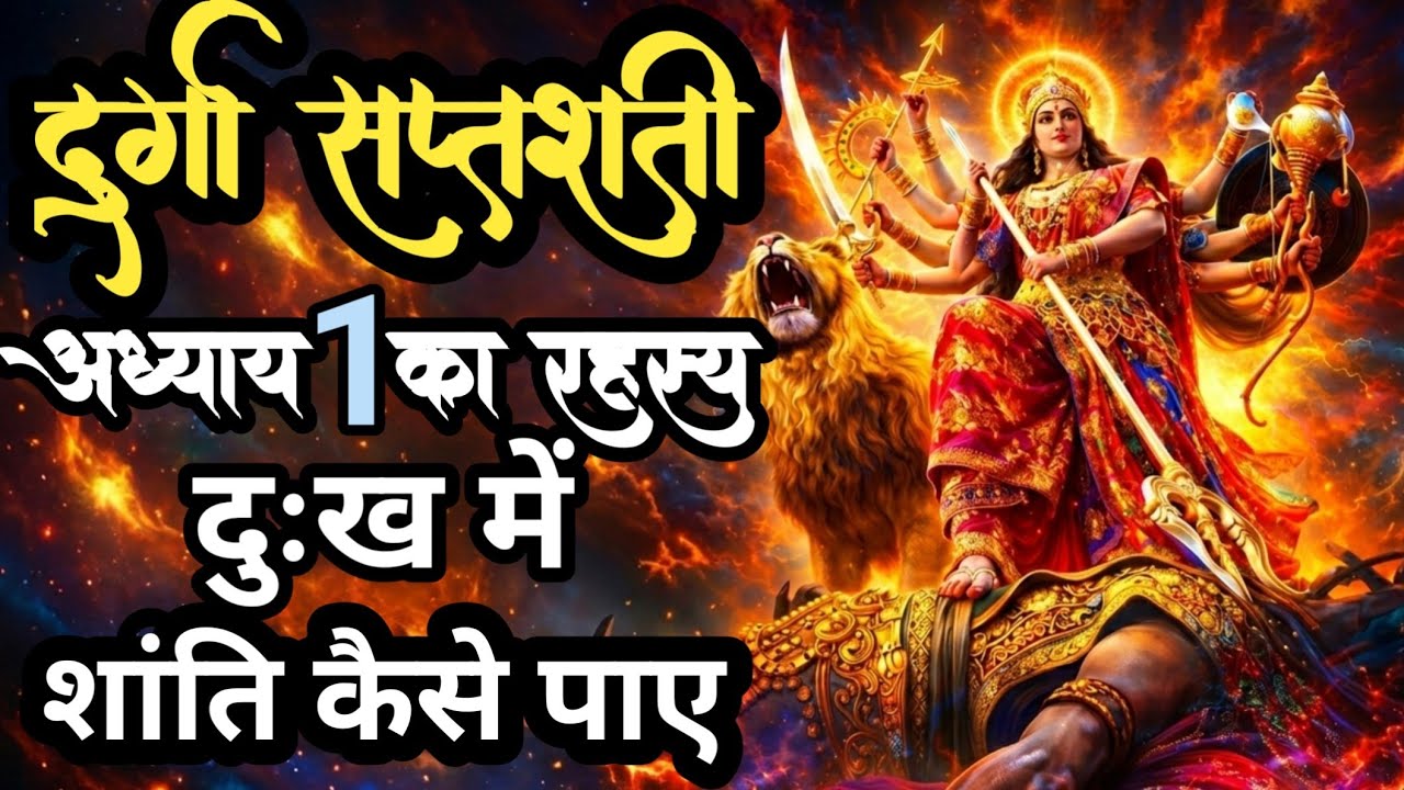दुर्गा सप्तशती अध्याय 1 का रहस्य||दुख में शांति कैसे पाएं?सब कुछ खोने के बाद शांति कैसे?