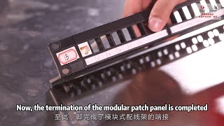 Skills Sharing: Termination of Modular Patch Panel in Information Network Cabling Profile