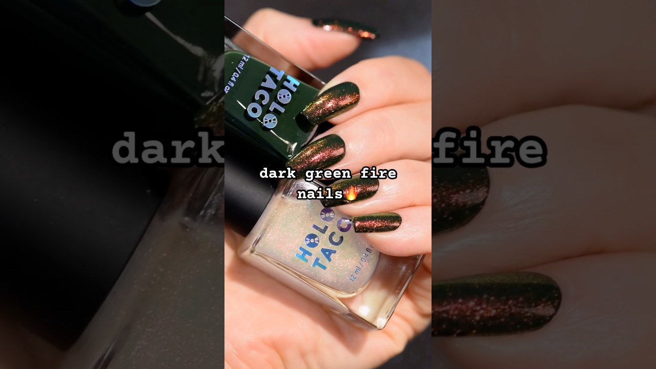 Fire nail combo 🌳🔥 Holo Taco