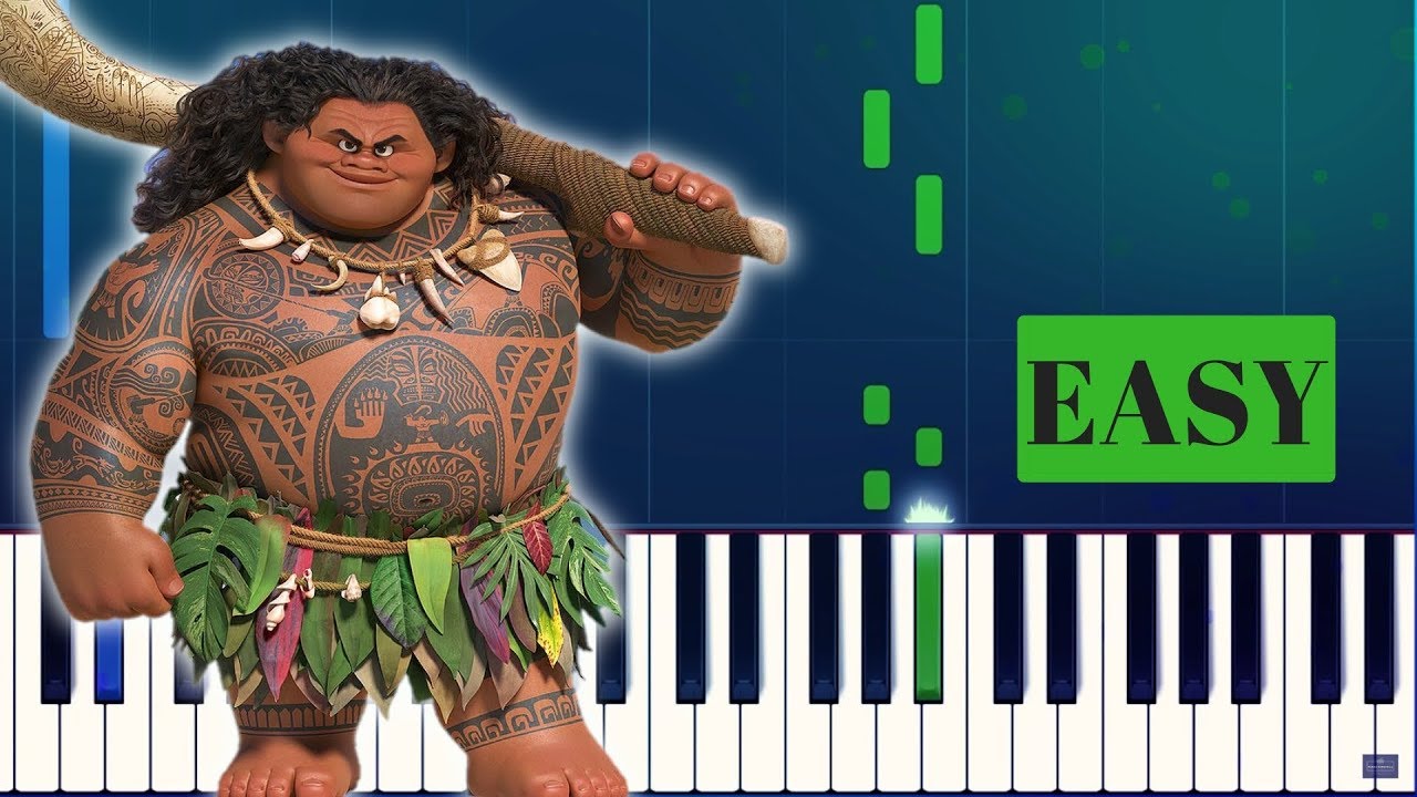 MOANA You're EASY PIANO TUTORIAL YouTube