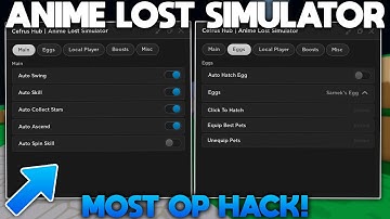 Anime Lost Simulator HACK/SCRIPT | Auto Farm, Auto Egg, Inf Boosts, Any Skill And More! *PASTEBIN*