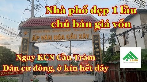 Nhà lầu đẹp KCN Cầu Tràm, chủ bán giá vốn, Long Trạch, Cần Đước, dọn vào ở được ngay