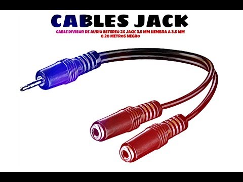 Video de Cable divisor de audio estereo 2x Jack 3.5mm hembra a 3.5mm 0.20 M Negro