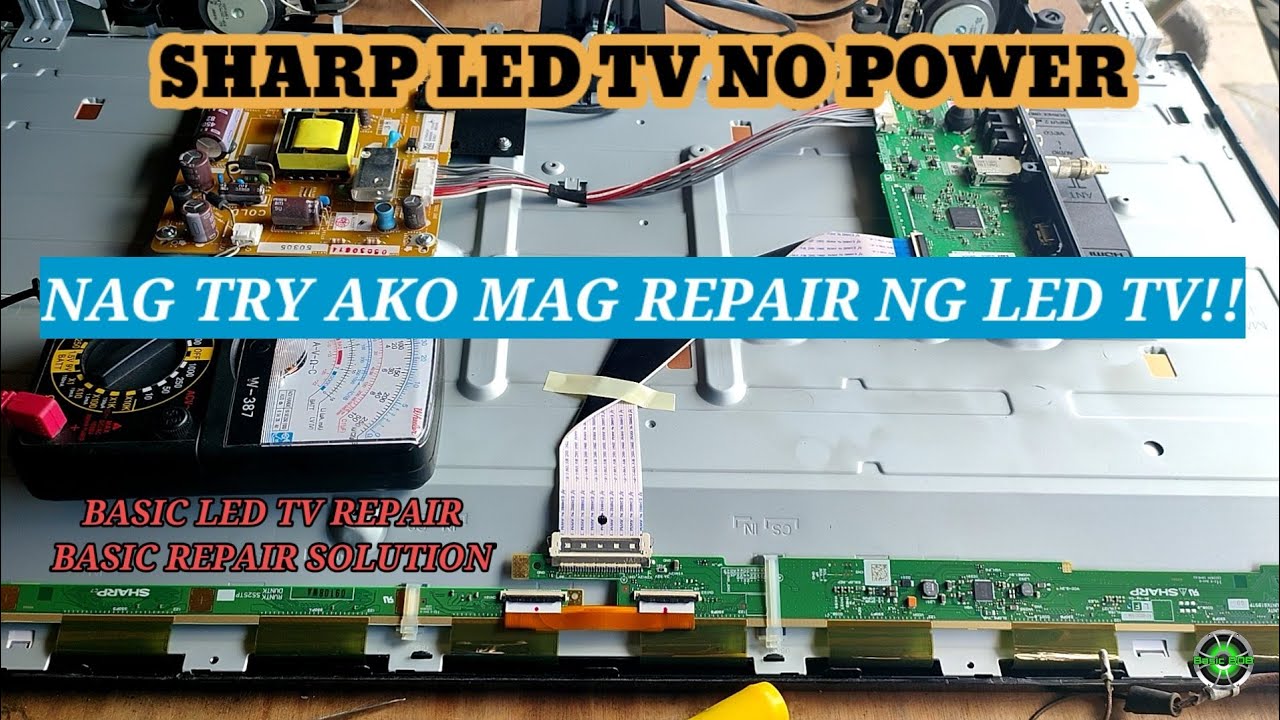 SHARP 32" LED TV NO POWER , POWER SUPPLY PROBLEM , YouTube