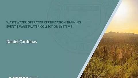 Wastewater Collection Systems | Part I