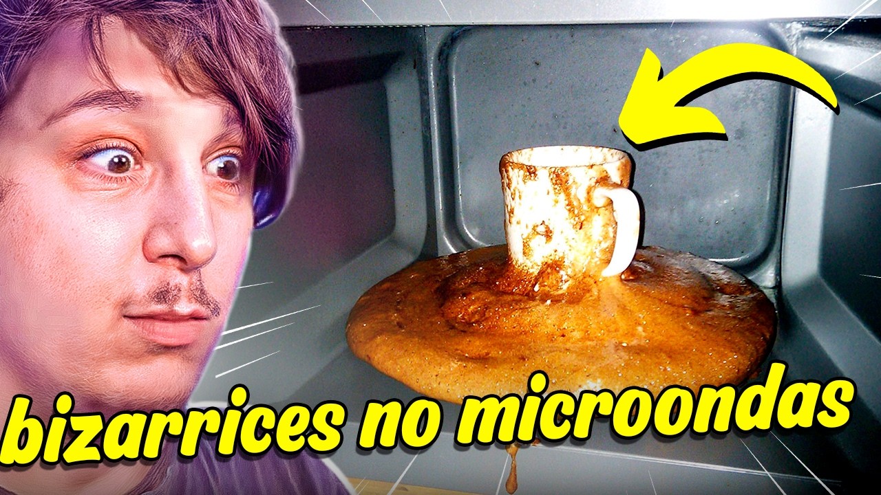 Botando coisas no micro-ondas!