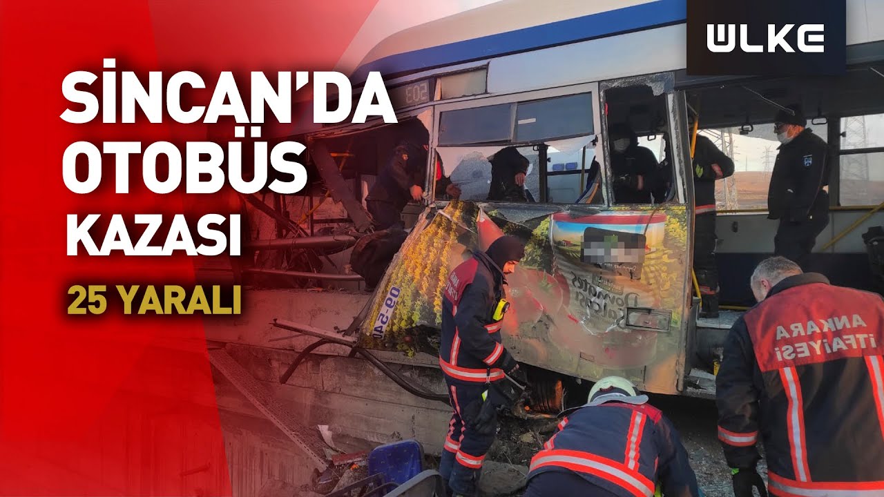 Ankara'da EGO Otobüsü Bariyerlere Çarptı: 25 Yaralı
