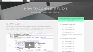 FL 341C Form Instructions California Divorce Tutor
