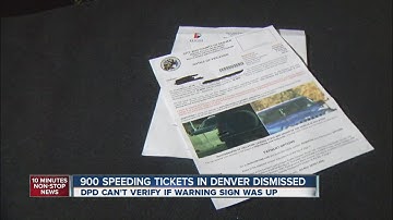 900 Denver photo radar tickets tossed over sign issue