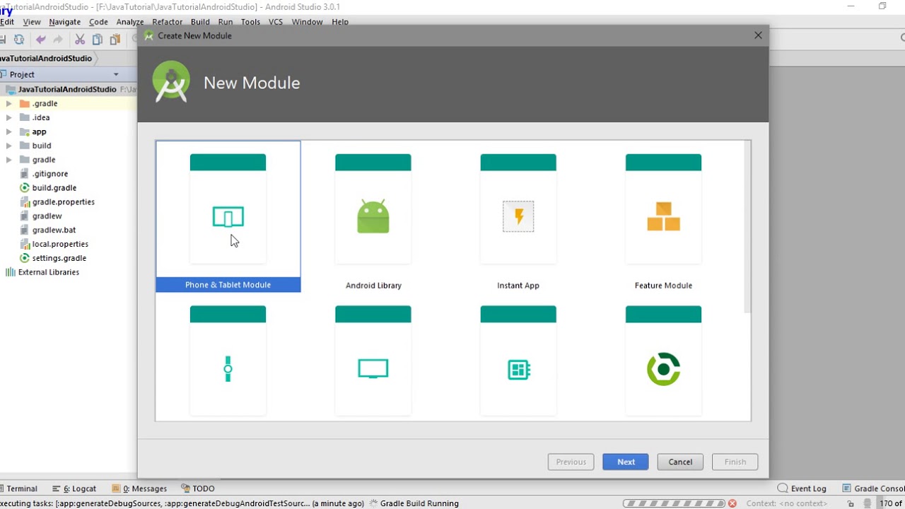Android Studio Hello World Java Code - YouTube