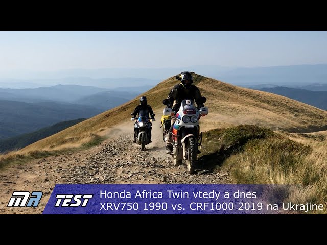 Test Honda Africa Twin vtedy a dnes XRV750 1990 vs. CRF1000 2019 na Ukrajine - motoride.sk class=