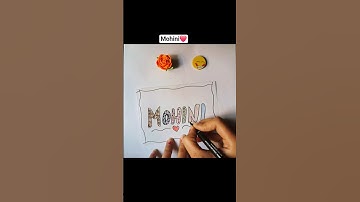 Stylish Name Art 😱😍#nameart #diy #shorts #viralvideo #youtube #trending #ytshorts #art #shortvideo
