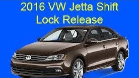 2016 VW Jetta shift lock release
