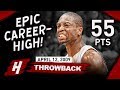 Dwyane Wade EPIC Career-HIGH Full Highlights vs Knicks 2009.04.12 - 55 Points, MVP Mode!