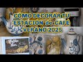 Cómo decorar tu estación de café para verano 2025