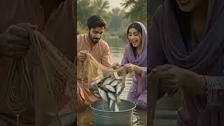 village Ahmed aur Ayesha ki Nehar Wali Crispy Machli 🐟 | fish cooking #villagestory #Short