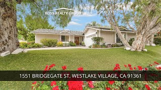 1551 Bridgegate St. Westlake Village, CA Best Real Estate Agents | Ross Realty Group