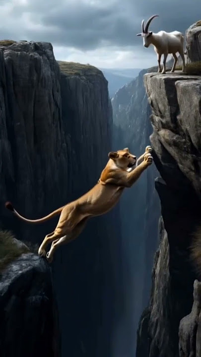 Kambing gunung dan harimau masuk jurang #aksi #pertarungan #nafsu