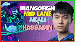 MangoFish Akali : His Mechanic is CLEAN while CRUSHING this Kassadin at Diamond Match