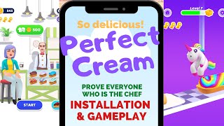 🕹📱Perfect Cream | Installation & Gameplay Walkthrough | Such a delicious game! 🧁😋 by Playgendary Ltd screenshot 1